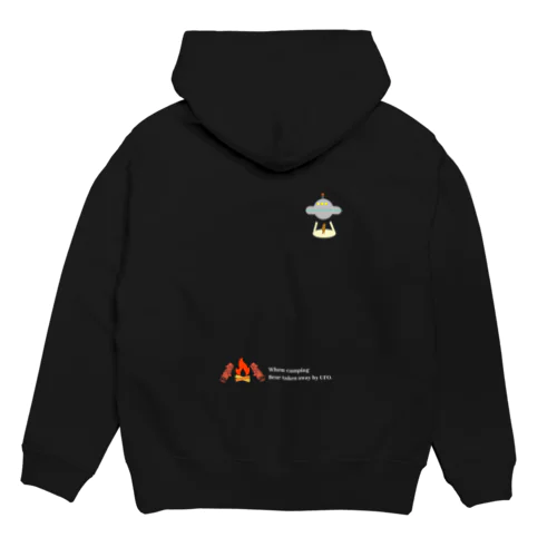 キャンプ中UFOに連れ去られる熊 Hoodie