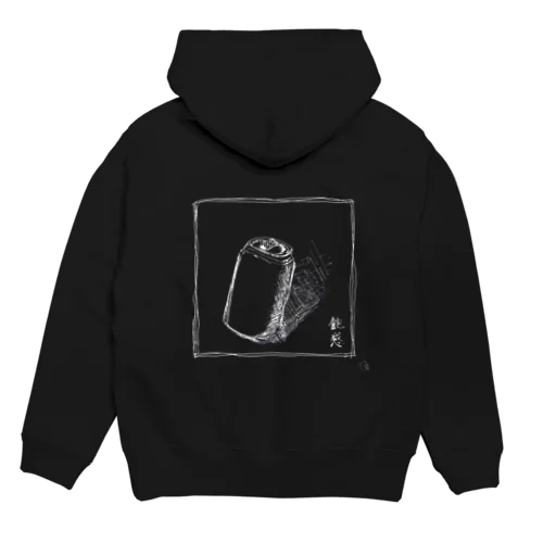 飽感(空き缶)、 白線 Hoodie