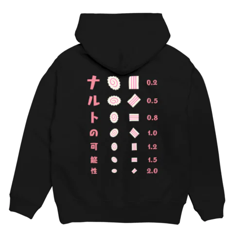 [★バック] ナルトの可能性【視力検査表パロディ】 Hoodie