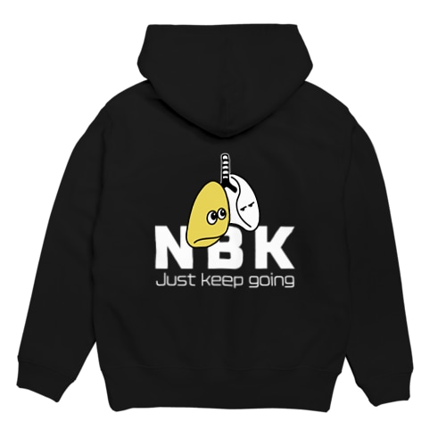 NBAKU×POP ZOUKIパーカー【白文字】 Hoodie