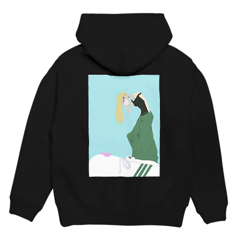 chewing  girl Hoodie