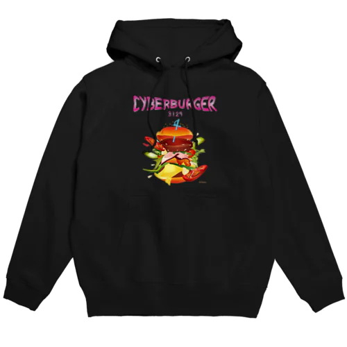 cyber burger 3129 Hoodie
