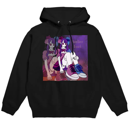 サブカル風女の子 フレア Hoodie