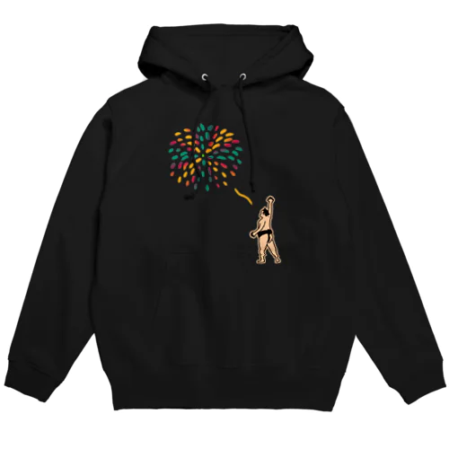 力士 いつでもどこでも花火をあげる Hoodie