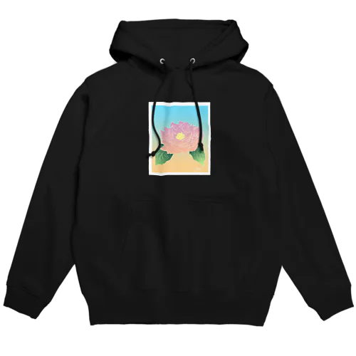 花と夕日と青空 Hoodie