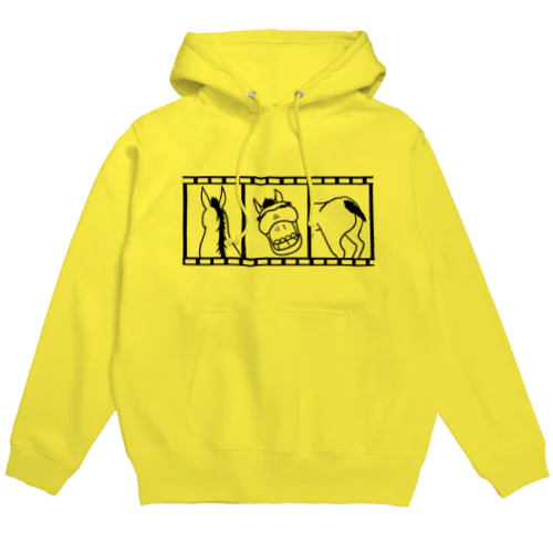 こうまカメラ(黒) Hoodie