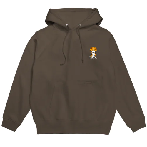 ぽっつんビーグル chibicco (白文字) Hoodie