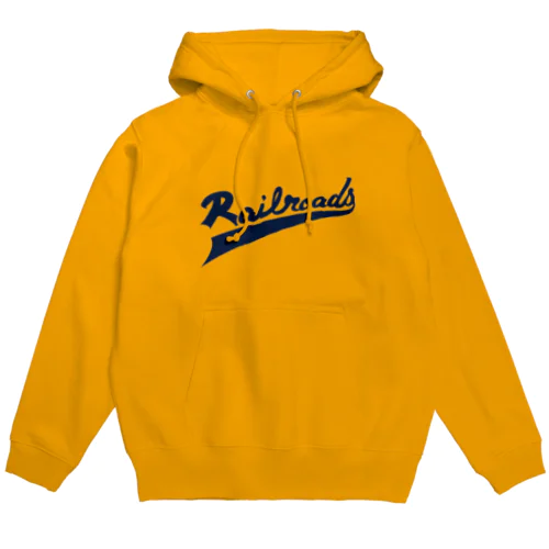 Railroadsロゴ　あお Hoodie