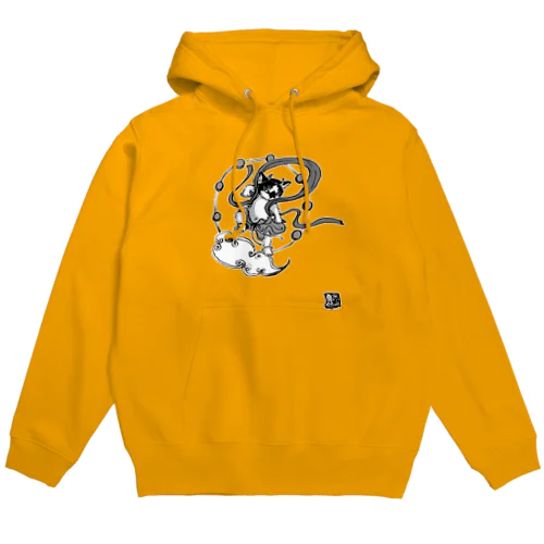 雷神千坊モノクロ Hoodie