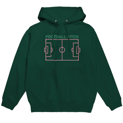 フットボールピッチ Hoodie