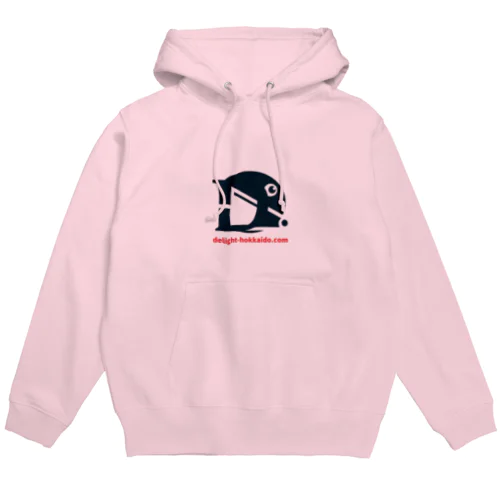 delight-hokkaido.comデザイン（ネイビー／レッド ロゴ） Hoodie