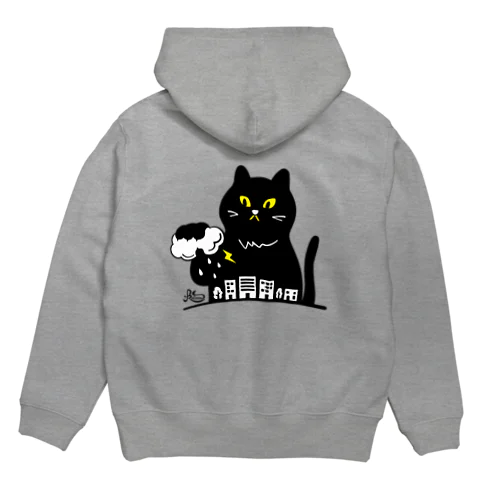 嵐を招く黒猫 Hoodie