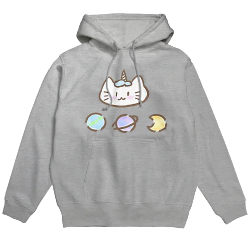 🪐ゆにねこ🪐水色(髪色) Hoodie