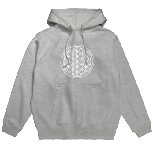 神聖幾何学のフラワーオブライフ (Flower of Life) Hoodie