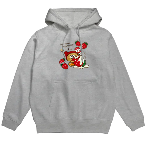 くーまん パーカー（いちごとくーまん） Hoodie