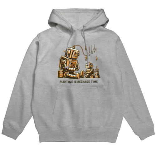 子供と遊ぶロボット Hoodie