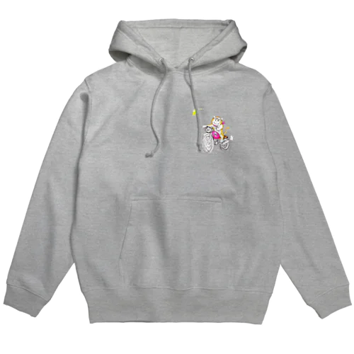 ネコとバイク Hoodie