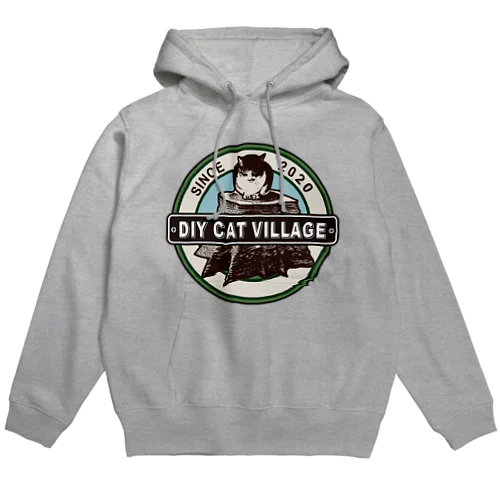 ロゴ DIY Cat Village Hoodie