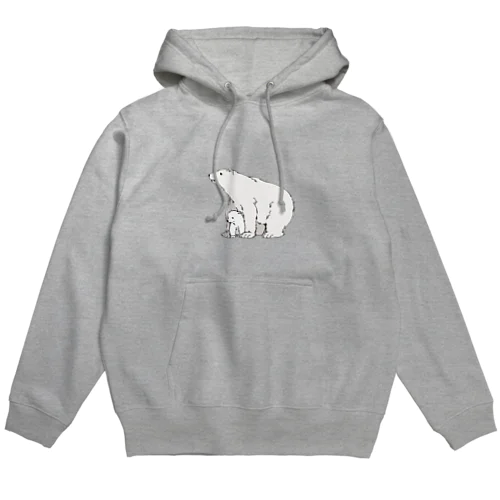 シロクマ親子 Hoodie