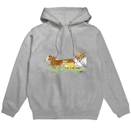 イヌちゃんネコくんニワトリくん Hoodie