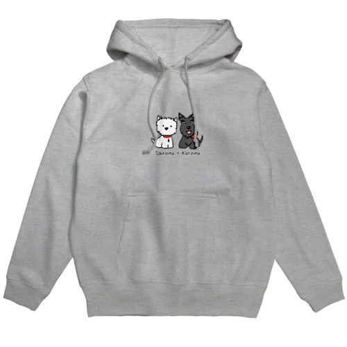 しろいぬルッチー＋くろいぬリア Hoodie