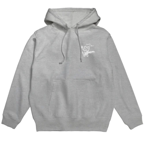 ライブに行きたいヘコムモン　white line Hoodie