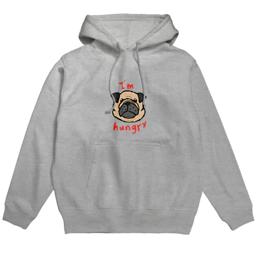 腹減りパグ パーカー Hoodie