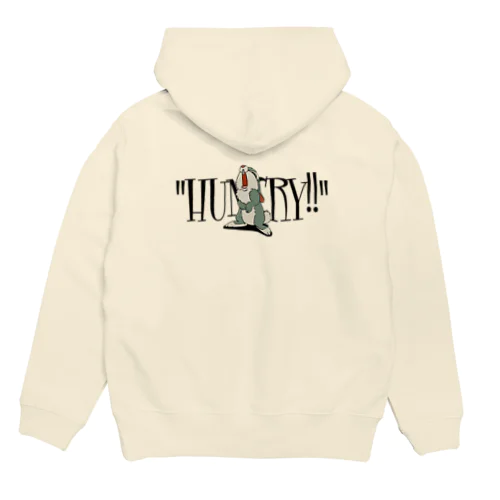 ハングリーなうさぎ　別ロゴver. Hoodie