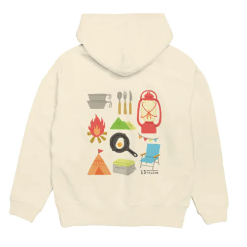 ＣＡＭＰグッズ総柄 Hoodie