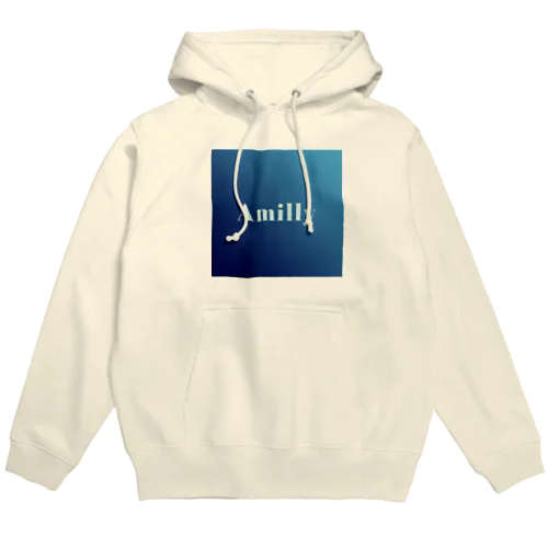 ロイヤルブルーAmillyロゴ Hoodie