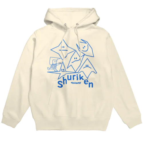 Shuriken (青色） Hoodie