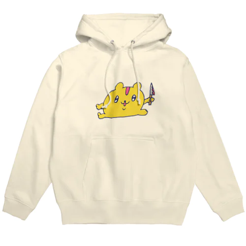 殺意をあらわにするハムちゃん(カラー) Hoodie