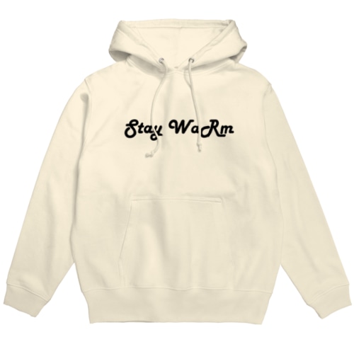Stay Warm ロゴ Hoodie