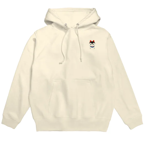 犬張子ワンポイントパーカー Hoodie