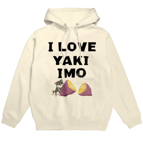 I LOVE YAKIIMO（黒柴） Hoodie