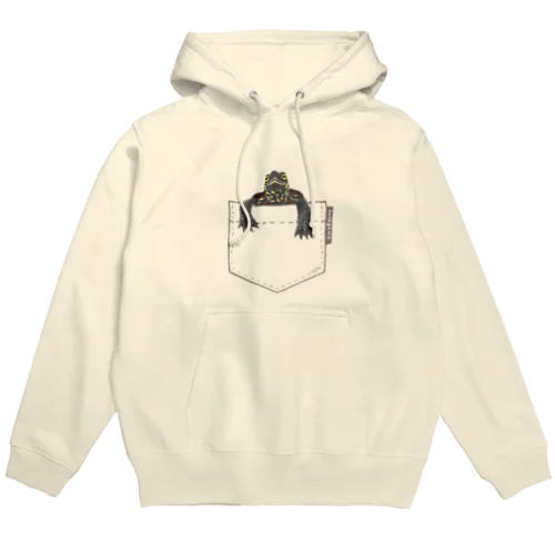 ポケットからクサガメ 大ポケット Hoodie