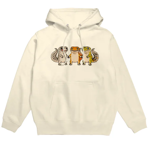 手繋ぎヒョウモントカゲモドキ Hoodie