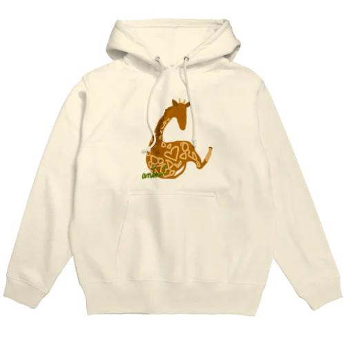 おすわりキリン Hoodie