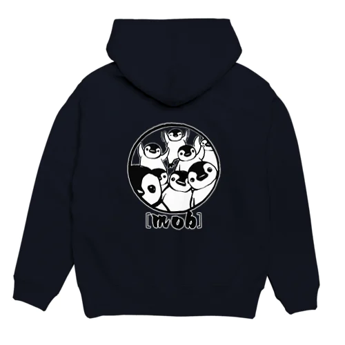 【バックプリント】ペンギン[mob]（しろくろ） Hoodie