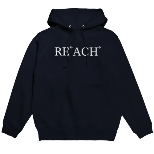 REﾞACHﾞ 白文字 Hoodie