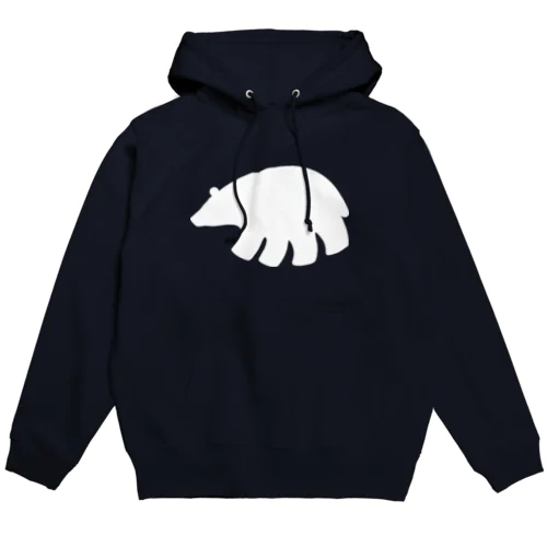 しろくまくん　かける Hoodie