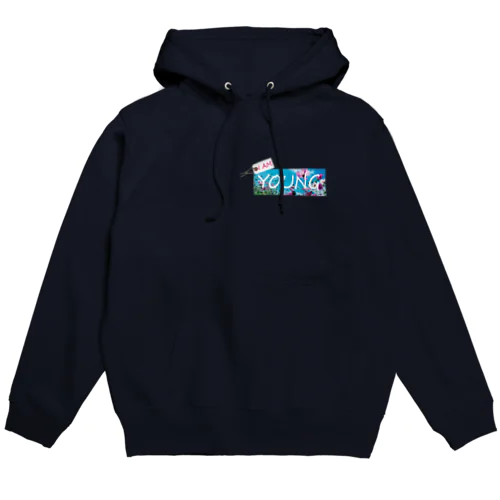 アイアムヤング　sky and flower Hoodie