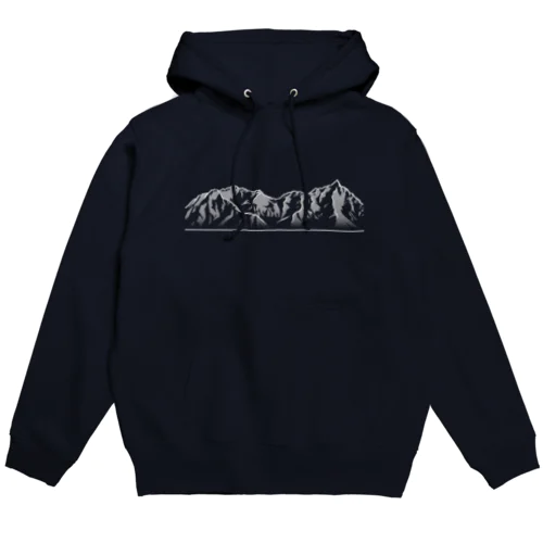 槍穂高連峰C Hoodie