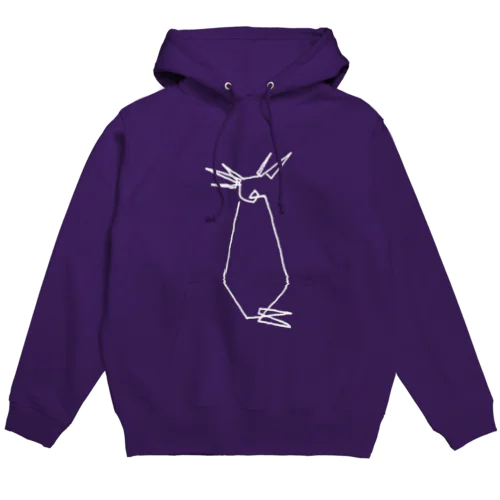 ひとふでがきペンギン［イワトビロックンロール］ Hoodie