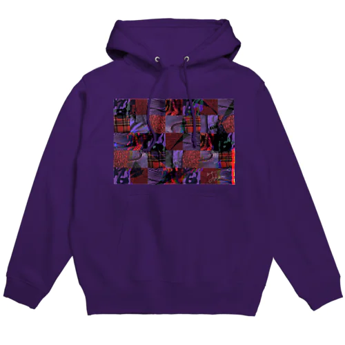 フクガラ(red×purple) Hoodie