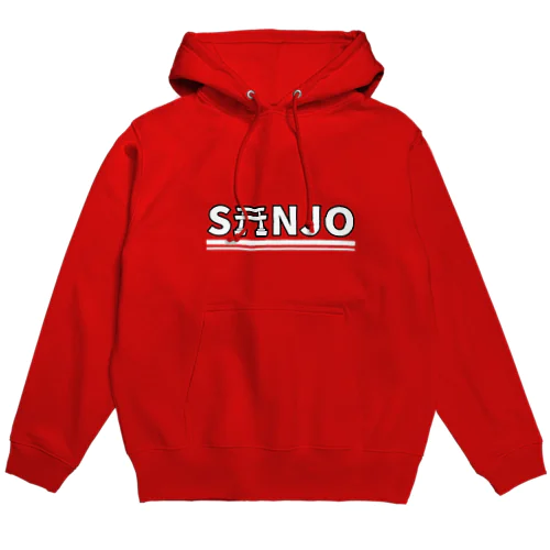 参宮橋駅前女子公式グッズ　パーカー（赤） Hoodie