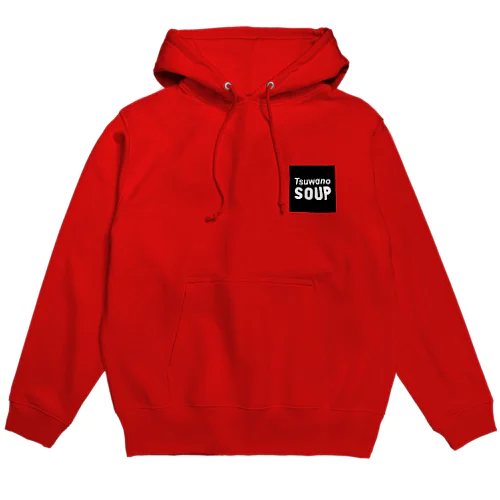 ブラック白文字ロゴ Hoodie