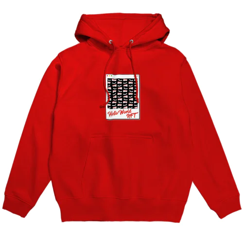 Hello world NFT 赤パーカー Hoodie