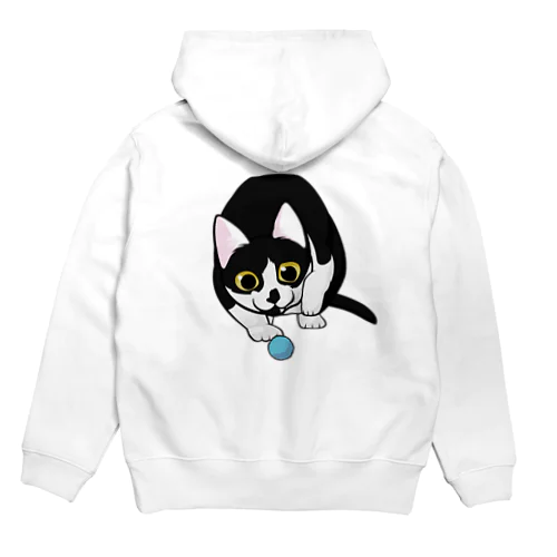 そこそこリアルねこ おもちゃを狙うにゃん01 Hoodie