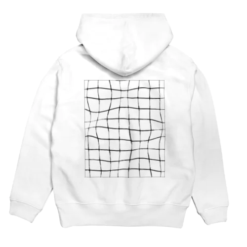 ゆらゆら水面_ホワイト Hoodie